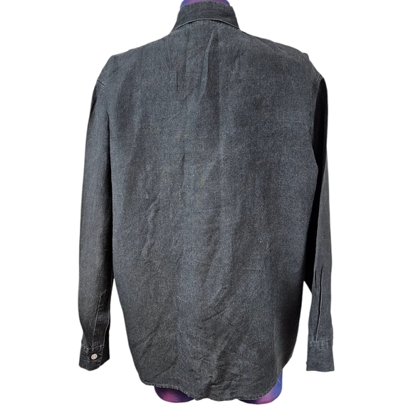 Vintage International Male Western Embroidered Rope Button Down Shirt Medium L8 - Picture 8 of 11